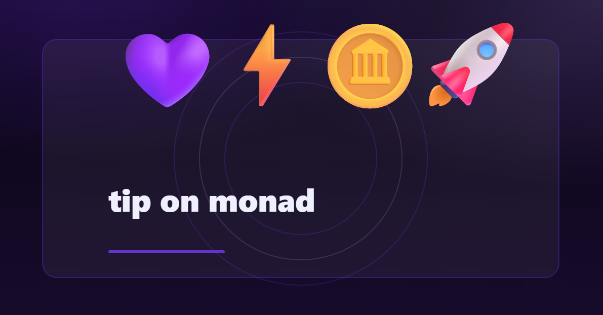 tip on monad - Farcaster Mini Apps